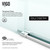 Vigo 68-72 in. W x 74 in. H Elan Adjustable Frameless Sliding Shower Door with Chrome Hardware