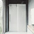 Vigo VG6041CHMT6074L Elan Adjustable Frameless Sliding Shower Door with Chrome Hardware