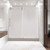 Vigo VG6041CHMT6074L Elan Adjustable Frameless Sliding Shower Door with Chrome Hardware