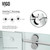 Vigo VG6041CHMT6074L Elan Adjustable Frameless Sliding Shower Door with Chrome Hardware