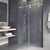 Vigo 48-52 in. W x 74 in. H Elan Adjustable Frameless Sliding Shower Door with stainless steel Hardware