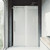 Vigo 56-60 in. W x 74 in. H Elan Adjustable Frameless Sliding Shower Door with stainless steel Hardware