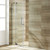 Vigo 30-36 in. W x 72 in. H Pirouette Adjustable Frameless Pivot Shower Door with brushed nickel Hardware