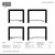 Vigo 30-36 in. W x 72 in. H Pirouette Adjustable Frameless Pivot Shower Door with brushed nickel Hardware