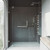 Vigo 54-60 in. W x 72 in. H Pirouette Adjustable Frameless Pivot Shower Door  with brushed nickel Hardware