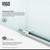 Vigo 56-60 in. W x 74 in. H Luca Adjustable Frameless Sliding Shower Door with Chrome Hardware