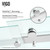 Vigo 56-60 in. W x 74 in. H Luca Adjustable Frameless Sliding Shower Door with Chrome Hardware