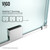 Vigo VG6045CHCL5073 Ryland Adjustable Frameless Sliding Shower Door with Chrome Hardware