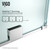 Vigo VG6045CHCL6473 Ryland Adjustable Frameless Sliding Shower Door with Chrome Hardware