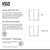 Vigo 62-64 in. W x 73 in. H Ryland Adjustable Frameless Sliding Shower Door with stainless steel Hardware
