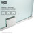Vigo 62-64 in. W x 73 in. H Ryland Adjustable Frameless Sliding Shower Door with stainless steel Hardware