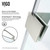 Vigo VG6048STCL6074 Nyos Adjustable Frameless Hinged Shower Door with stainless steel Hardware