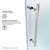 Vigo VG6051CHCL48 Winslow Frameless Sliding Door Shower Enclosure with Chrome Hardware