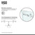 Vigo 36 in. L x 48 in. W x 79 in. H Winslow Frameless Sliding Door Shower Enclosure With Left Drain Base and with Chrome Hardware