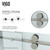 Vigo VG6051STCL48 Winslow Frameless Sliding Door Shower Enclosure with stainless steel Hardware