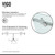 Vigo 34 in. L x 46 in. W x 74 in. H Winslow Frameless Sliding Door Shower Enclosure with stainless steel Hardware
