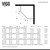 Vigo VG6062BNCL36 Piedmont Frameless Neo-Angle Shower Enclosure with brushed nickel Hardware
