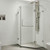 Vigo 36 in. L x 36 in. W x 73 in. H Piedmont Frameless Neo-Angle Shower Enclosure with brushed nickel Hardware
