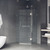 Vigo 36 in. L x 36 in. W x 73 in. H Piedmont Frameless Neo-Angle Shower Enclosure with brushed nickel Hardware