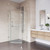 Vigo 36 in. L x 36 in. W x 73 in. H Piedmont Frameless Neo-Angle Shower Enclosure with brushed nickel Hardware