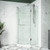 Vigo 38 in. L x 38 in. W x 77 in. H Piedmont Frameless Neo-Angle Shower Enclosure With Low-Profile Base and with Brushed Nickel Hardware