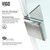 Vigo 38 in. L x 38 in. W x 77 in. H Piedmont Frameless Neo-Angle Shower Enclosure With Low-Profile Base and with Brushed Nickel Hardware
