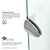 Vigo VG6063BNCL42WS Gemini Frameless Neo-Angle Shower Enclosure With Low-Profile Base and with Brushed Nickel Hardware
