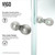 Vigo 47 in. L x 47 in. W x 79 in. H Gemini Frameless Neo-Angle Shower Enclosure With Base and with Brushed Nickel Hardware