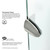 Vigo VG6063BNCL47WS Gemini Frameless Neo-Angle Shower Enclosure With Low-Profile Base and with Brushed Nickel Hardware