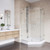 Vigo 42 in. L x 42 in. W x 79 in. H Gemini Frameless Neo-Angle Shower Enclosure With Base and with Chrome Hardware