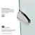 Vigo 42 in. L x 42 in. W x 77 in. H Gemini Frameless Neo-Angle Shower Enclosure With Low-Profile Base and with Chrome Hardware