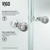 Vigo 42 in. L x 42 in. W x 77 in. H Gemini Frameless Neo-Angle Shower Enclosure With Low-Profile Base and with Chrome Hardware