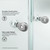 VIGO VG6063CHCL47W Gemini Frameless Neo-Angle Shower Enclosure With Base and with Chrome Hardware