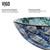 Vigo Oceania Glass Vessel Sink and Linus Faucet Set in Brushed Nickel Finish - 16 1/2 inch
