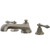 Kingston Brass Two Handle Roman Tub Filler Faucet - Brushed Nickel KS4308AL