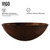 Vigo VGT1077 Russet Glass Vessel Bathroom Sink Set With Niko Vessel Faucet In Antique Rubbed Bronze