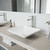 Vigo VGT1087MW Hibiscus Matte Stone Vessel Bathroom Sink Set With Milo Vessel Faucet In Brushed Nickel - 16 inch