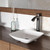 Vigo VGT1221 Hyacinth Matte Stone Vessel Bathroom Sink Set With Linus Vessel Faucet In Antique Rubbed Bronze