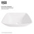 Vigo Hyacinth Matte Stone Vessel Bathroom Sink Set With Niko Vessel Faucet In Brushed Nickel - 13 3/4 inch