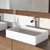 Vigo Magnolia Matte Stone Vessel Bathroom Sink Set With Niko Vessel Faucet In Chrome - 21 1/4 inch