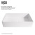 Vigo VGT1232 Magnolia Matte Stone Vessel Bathroom Sink Set With Niko Vessel Faucet In Chrome
