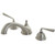 Kingston Brass Two Handle Roman Tub Filler Faucet - Brushed Nickel KS3358ZL