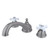 Kingston Brass Two Handle Roman Tub Filler Faucet - Brushed Nickel KS3358PX
