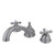 Kingston Brass Two Handle Roman Tub Filler Faucet - Brushed Nickel KS3358AX