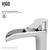 Vigo VGT1852 Rectangular Gray Onyx Glass Vessel Bathroom Sink Set With Niko Vessel Faucet In Chrome