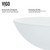 Vigo VGT466 White Frost Glass Vessel Bathroom Sink Set With Dior Vessel Faucet In Brushed Nickel