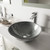 Vigo VGT836 Simply Silver Glass Vessel Bathroom Sink Set With Duris Vessel Faucet In Chrome