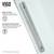 Vigo VG6046STCL6074 Caspian Adjustable Frameless Sliding Shower Door in Stainless Steel