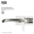 Vigo VG05004BN Cornelius Wall Mount Bathroom Faucet In Brushed Nickel