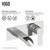 Vigo VG05004BN Cornelius Wall Mount Bathroom Faucet In Brushed Nickel